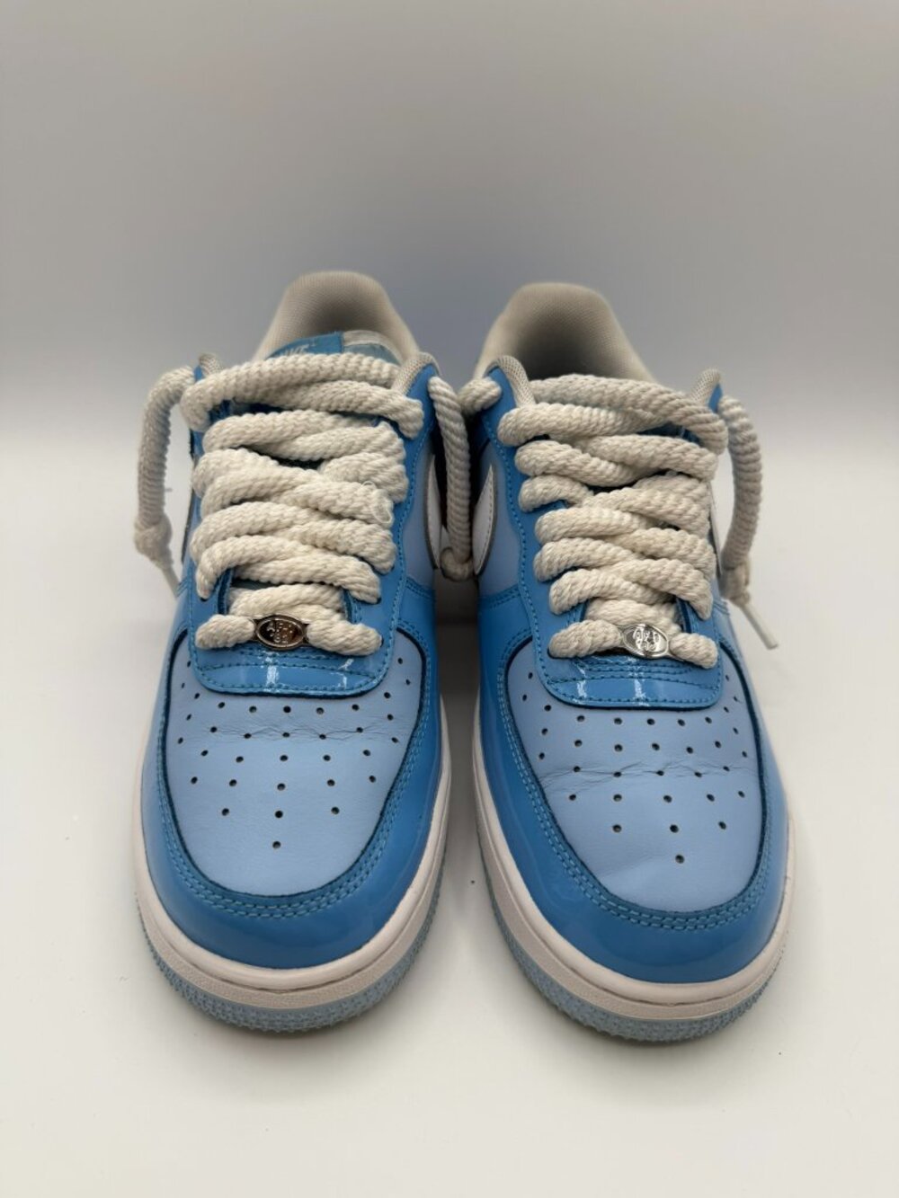 Size 8 - Nike Air Force 1 '07 LV8 Psychic Blue Patent